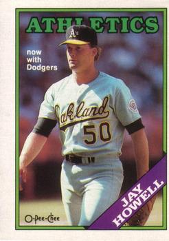1988 O-Pee-Chee Baseball Cards 091      Jay Howell#{Now with Dodgers